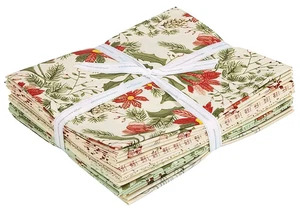 Riley Blake - Adel im Winter - Creme 1 Yard Paket von Sandy Gervais 12 Stck. - Bild 1 von 2