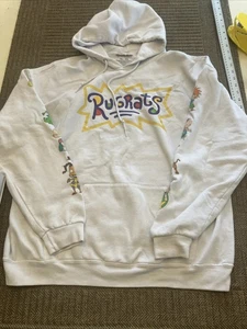 2019 Unisex XL Nickelodeon White Rugrats Graphic Collector Pullover Hoodie - Bild 1 von 9