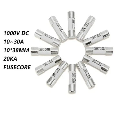 DC Fuse Core 1000V gPV 10x38mm 10A-30A Fusible Link for PV System Protect Tools - Image 1 of 4