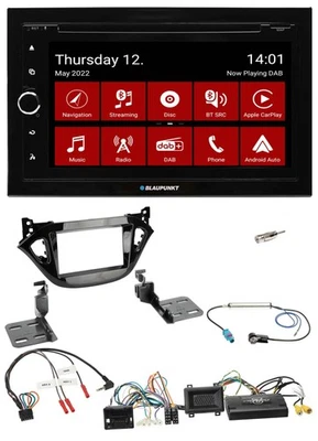 Blaupunkt Lenkrad DVD Bluetooth DAB 2DIN USB Autoradio für Opel Adam Corsa E 201 - Bild 1 von 4