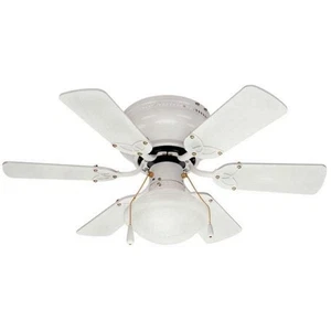 Canarm CF3230611S White Twister Single Light 6 Blade Hugger Ceiling Fan - Picture 1 of 2