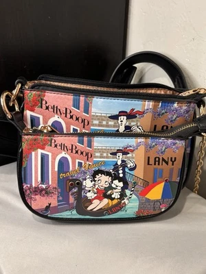 Betty Boop Travel Venice LANY Bandolera Cartera y Conjunto de Bolso Pequeño a Juego Foto 1 de 4