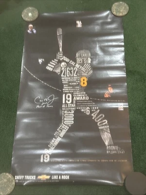 VERY RARE 2001 Cal Ripken, Jr. 2007 Hall of Fame AUTO'D Poster Baltimore Orioles - Image 1 of 4