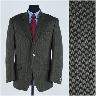 Mens Italian Tweed Jacket 40R UK Size MARTIN GUY Green Wool Sport Coat Blazer - Image 1 of 4