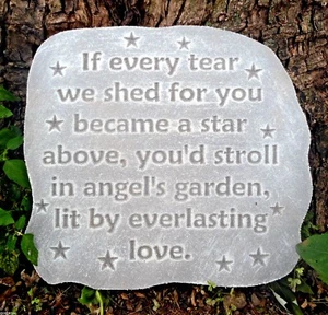Memorial plaque plastic mold plaster concrete mould 11.5"W x 11"H x 3/4" - Picture 1 of 2