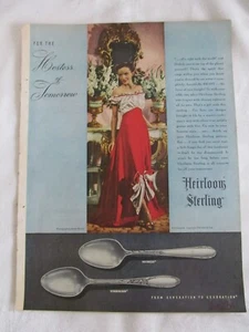 1946 Vintage AD Oneida Erbstück Sterling & Körper von Fisher Body GM - Bild 1 von 2
