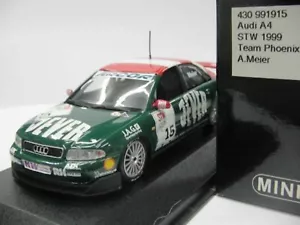 WOW EXTREM SELTEN Audi A4 Quattro #15 Meier Sachsn STW 1999 1:43 Minichamps-RS4 - Bild 1 von 3
