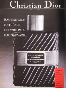 PRESSEWERBUNG 1985 CHRISTIAN DIOR EAU SAUVAGE EXTREME EAU DE TOILETTE - Bild 1 von 1