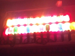  VINTAGE CHRISTMAS LIGHTS 70/80s Natale luci albero filo lanternetta Maida  - Foto 1 di 9