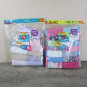 2 PKS Hanes Ultimate Girl's Size 8 Tagless Brief Underwear Panty 24 Pairs - Picture 1 of 3