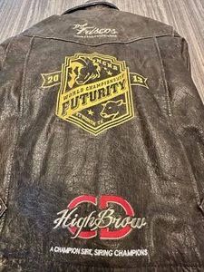 NCHA WORLD CHAMPIONSHIPS 2013 Futurity Leather Jacket Size L - Picture 1 of 7