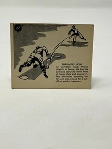 1952 Parkhurst Frostade International League #27 THROWING HOME - Picture 1 of 2