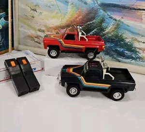 (2) Vtg 1980's Royal Condor Radio Controlled 4x4 Chevy Pickup Truck RC *Untested - Picture 1 of 21