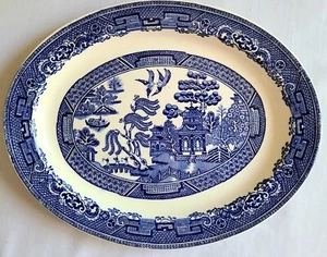 WILLOW by Woods Ware Oval Platter 11.75'' Long NEW NEVER USED made in England - Picture 1 of 8
