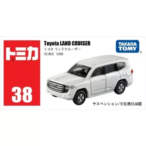 Takara Tomy Tomica 38 Toyota LAND Cruiser White Diecast Model Toy Car New in Box - Picture 1 of 4