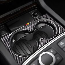 Carbon Fiber Console Water Cup Panel Cover Trim For Mercedes Benz GLS GLE GL ML