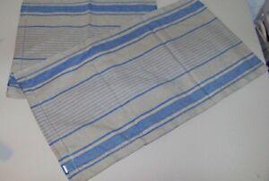 2 Sia Olden Days Tan Blue Table Runners  NEW FREE SHIP