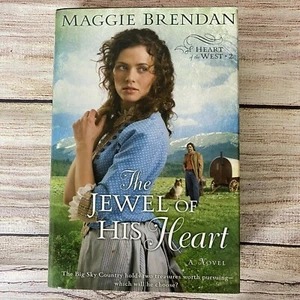 The Jewel of His Heart (Heart of the West 2) By Maggie Brendan LARGE PRINT HC DJ - Picture 1 of 7