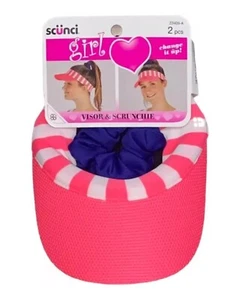 Scünci Girl 2 piezas Visera y Scrunchi Athleisure NUEVO - Imagen 1 de 3