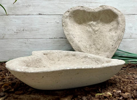 Hypertufa Planter, Heart Cement Bowl, Succulent Pot, Air plant holder, JLK Cover
