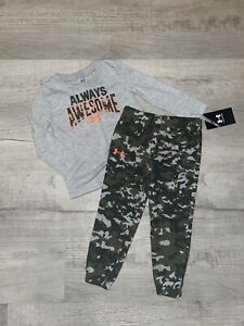 NWT Under Armour Long Sleeve Shirt  & Pants Outfit - Boy’s Size 4T