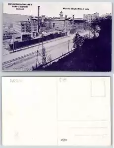 Tarjeta postal Cincinnati Ohio BALDWIN PIANO FACTORYS - Imagen 1 de 1