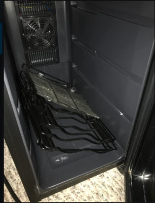 mini wine refrigerator tested and working has some dents and scraps - Image 1 of 4