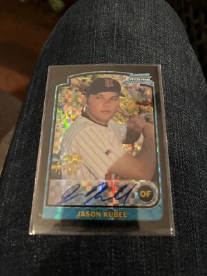 Jason Kubel 2003 Bowman Chrome XFractor Autograph RC #337 Twins - Image 1 of 4