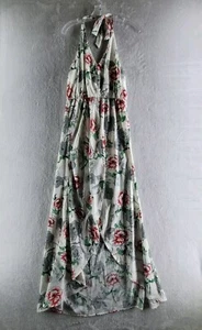 Peach Love Here in My Heart Floral Maxi Romper Dress w/Lined Shorts Size Sm NWT - Picture 1 of 9