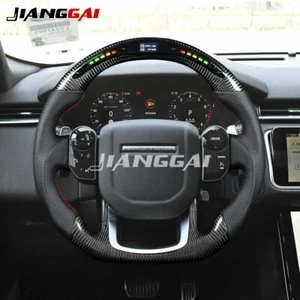 Carbon Fiber LED Steering Wheel Fit 13+ Range Rover Sport SVR L494 with Heated - Picture 1 of 12