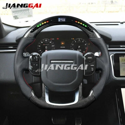 Carbon Fiber LED Steering Wheel Fit 13+ Range Rover Sport SVR L494 with Heated - Image 1 of 4