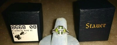 Stauer размер 8 кольцо из чистого серебра KYANITE + новый + - Изображение 1 из 4