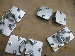2 DISCHI LUCCHETTO NASCOSTO HASP - PLACCATO ZINCO con MACCHIE - Foto 1 di 6