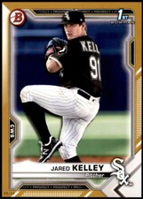 Jared Kelley 2021 Bowman 5x7 Prospects Gold #BP-106 5/10 White Sox 1st Bowman Ca