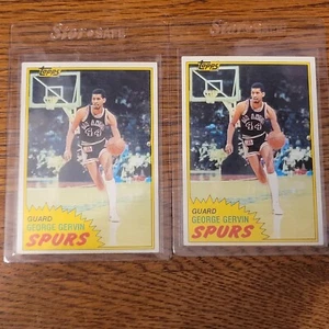 (2) Vintage George Gervin 1981-82 Topps #37 ~San Antonio Spurs - Picture 1 of 2