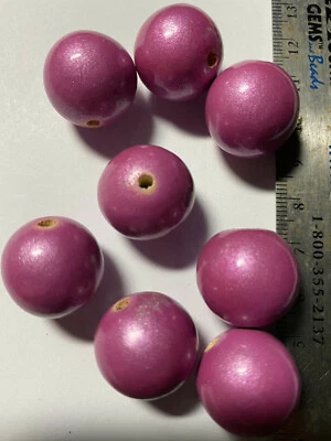 Round Wood Beads  6mm 8mm 10mm 12mm 14mm 20mm 23mm - Image 1 of 4