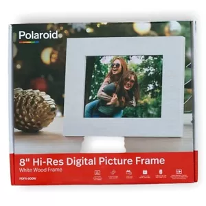 8" Digital Photo Frame White - Polaroid Open Box - Picture 1 of 2