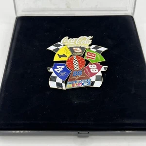 Vtg Coca Cola Racing Family Pin Set NASCAR - Picture 1 of 2