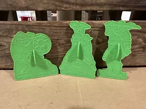 VINTAGE 1990 Wilton TMNT Teenage Mutant Ninja Turtles 3 TAGLIERINI BISCOTTI verde - Foto 1 di 6