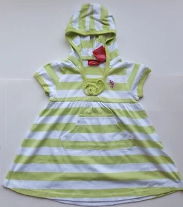 New U.S. Polo Assn. Girl Red White Green Striped Shirt Dress Sizes Ages 2-5 - Picture 1 of 5