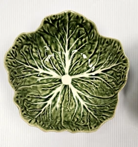 Bordallo Pinheiro Green Cabbage 7" Soup Cereal Serving Bowl EXCELLENT (1 Left) - Picture 1 of 5