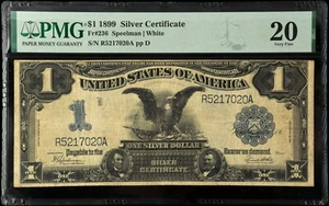 1899 $1 Silver Certificate Large Note PMG 20 Very Fine - Picture 1 of 2