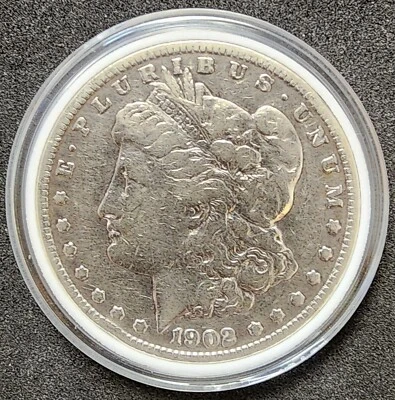 1902 Morgan Silver Dollar - $1 Dollar Coin - 90% Silver - Philadelphia - Circu - Image 1 of 3