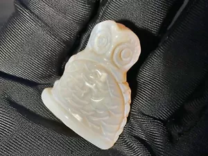 Australian Coober Pedi Solid Opal Carving Owl 40.00 Carat - Picture 1 of 20
