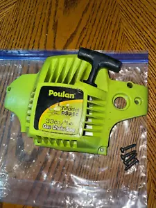 PPOULAN 3314 WOODSHARK & OTHERS PULL STARTER START W/ BOLTS OEM - Picture 1 of 2