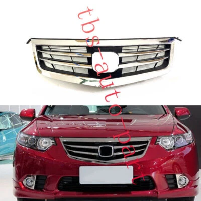 Nuevo parachoques delantero cromado rejilla capó ventilación superior para Honda Acura TSX 2011-2014  Foto 1 de 4