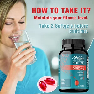 Antarktisches Krillöl – Omega-3, EPA, DHA - Augen Und Haut, Immungesundheit - Bild 1 von 11