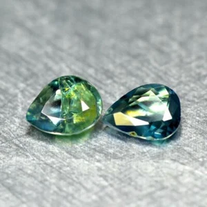 0.55CT (2Pcs) PEAR SHAPE UNHEATED COLOR CHANGE ALEXANDRITE, SRILANKA GEMSTONE - Picture 1 of 1
