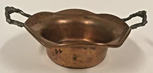 COBRE FLAMENCO B.P. "Antiguo cuenco de 7"" firmado 4069 CO & peltre" - Imagen 1 de 13
