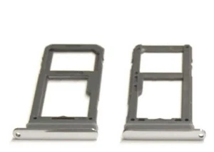 SIM Set Carta per Samsung Galaxy S8/S8 Plus Tray Supporto SD Slitta Argento - Foto 1 di 1